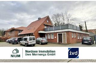 Haus kaufen in 26524 Hage, ATTRAKTIVE KAPITALANLAGE IM ORTSKERN. WOHNEN UND GEWERBE UNTER EINEM DACH!WOHNUNGEN UND BÜRORÄUMEUNTER EINEM DACH!
