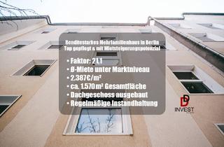 Anlageobjekt in 12347 Britz, Attraktives Mehrfamilienhaus mit Faktor 21,1 und ausgebautem Dachgeschoss – Berlin