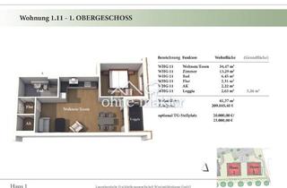 Wohnung kaufen in 21481 Lauenburg, 2 Zimmer 1. OG Neubau-Eigentumswohnung 1.11