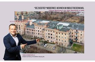 Wohnung kaufen in Merseburger Straße 73, 06112 Halle, *sofort einziehen* Historischer Charme, modernes Wohnen – 3-Zimmer in der Alten Malzfabrik in Halle
