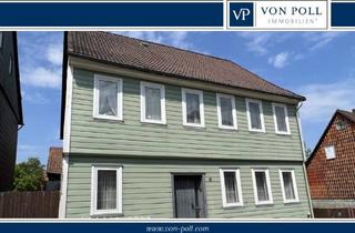 Einfamilienhaus kaufen in Sägemüllerstraße 18, 38678 Clausthal-Zellerfeld, Sanierungsbedürftiges 1-2 Familien-Fachwerkhaus mit großem Gartengrundstück in der Nähe des Zentrums