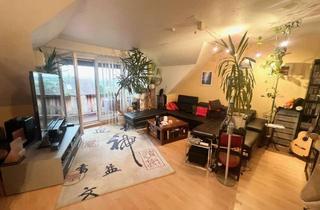 Wohnung kaufen in 63762 Großostheim, * seit 1992 IMMO-ZAHN * 3-Zi. Maisonette-Dachstudio mit Fernblick, Balkon, EBK (teilmöbliert)