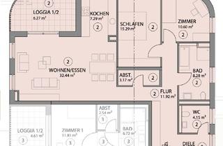Wohnung kaufen in Bahnhofstraße 31 - 33, 75382 Althengstett, 3-Zimmer-Erdgeschosswohnung ohne Garten mit Loggia