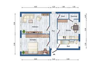 Wohnung mieten in Dorfstr. 10, 17099 Galenbeck, 2 Zimmer Wohnung mit Einbauküche und Garage optional!
