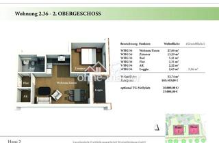 Wohnung kaufen in Hinter Der Feldstraße, 21481 Lauenburg, 2 Zimmer 2. OG Neubau-Eigentumswohnung 2.36