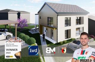 Grundstück zu kaufen in 89428 Syrgenstein, Projektiertes Grundstück mit Baugenehmigung für ein Einfamilienhaus mit Einliegerwohnung