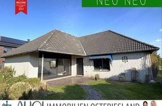 Haus kaufen in 26759 Hinte, Großzügiger Winkelbungalow mit viel Platz, lichtdurchfluteten Räumen & Doppelgarage - Nähe Kanal!