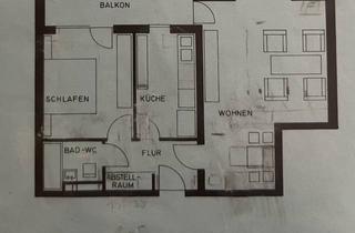Wohnung mieten in Tannenstraße, 90552 Röthenbach, 2-Zimmer 60qm, für 1-2 Pesonen, mit EBK und Loggia