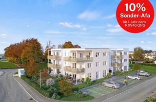 Wohnung kaufen in 88487 Mietingen, **KfW-40-QNG** Mit großer Dachterrasse! Neubau-Eigentumswohnung mit 3,5 Zimmern