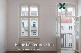 Wohnung kaufen in Alfred-Jung-Straße, 10367 Lichtenberg, Attraktive Kaufgelegenheit – Stilvolle 2-Zimmer-Altbauwohnung mit Balkonpotenzial