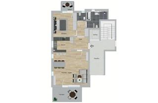 Wohnung kaufen in Forestastraße, 42289 Wuppertal, Moderne 2-Zimmer-Wohnung mit Terrasse und Balkon – Neubau in Wuppertal