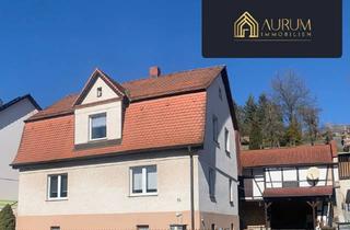 Einfamilienhaus kaufen in 07381 Pößneck, Einfamilienhaus mit großem Gartengrundstück in Pößneck/OT Schlettwein