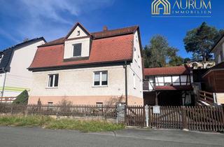 Einfamilienhaus kaufen in 07381 Pößneck, Einfamilienhaus mit großem Gartengrundstück und Nebengelass in Pößneck/OT Schlettwein