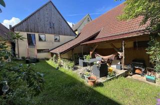 Haus kaufen in 91744 Weiltingen, Preisoptimiert! Top vermietetes 2-FH mit Gewerbe und Ausbaupotential im Dach