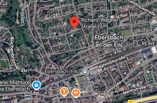 Anlageobjekt in Richard-Wagner-Straße 25, 73061 Ebersbach, 1.300m² Grundstück (Rohbauland, teilbar) in 1A Halbhöhenlage zu 500€/m²