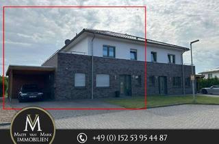 Anlageobjekt in 26683 Saterland, Neuwertige Doppelhaushälfte mit 4 Zimmern, Carport, Garten, Balkon und gehobener Ausstattung