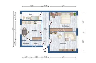 Immobilie mieten in Dorfstr., 17321 Ramin, Neu Möblierte 2 Zimmer Wohnung mit Einbauküche zu vermieten!