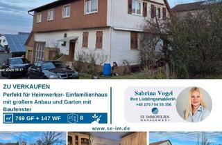 Einfamilienhaus kaufen in 75334 Straubenhardt, Perfekt für Heimwerker - Einfamilienhaus mit großem Anbau - und Garten mit Baufenster