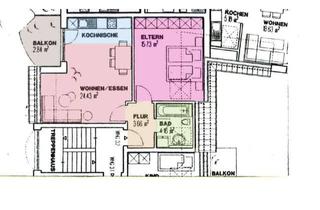 Wohnung mieten in Böhmische Str. 36 a, 06844 Innenstadt, Attraktive und gepflegte 2-Zimmer-Dachgeschosswohnung mit Balkon in Dessau-Rosslau