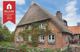Haus kaufen in 25358 Horst, Rarität! Schöner Wohnen unter Reet! Modernisierter historischer Resthof mit unverbaubarem Panorama