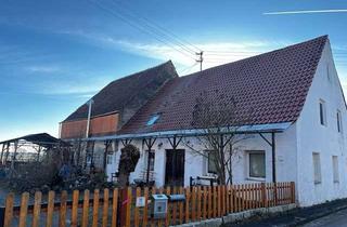 Grundstück zu kaufen in 86754 Munningen, Großzügiges Grundstück mit Altbestand und Baugenehmigung für zwei Reihenhäuser in Schwörsheim