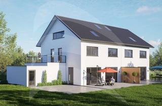 Doppelhaushälfte kaufen in 94034 Hals, Passau-Ries: Große Neubau-Doppelhaushälfte in begehrter Lage mit Süd-West-Garten - KFW 40