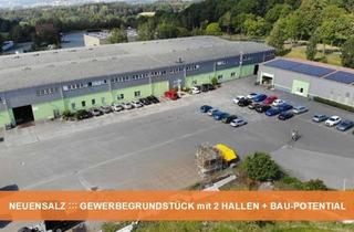Gewerbeimmobilie kaufen in 08541 Neuensalz, GEWERBEGRUNDSTÜCK mit 2 HALLEN + BAU-POTENTIAL ::: IDEAL FÜR IHR GEWERBE ::: NEUENSALZ