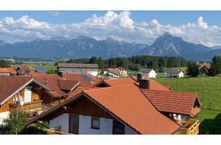 Wohnung mieten in 87659 Hopferau, Vollmöblierte, neuwertige 2-Zimmer-Wohnung mit Balkon und Rundumbergblick in Hopferau