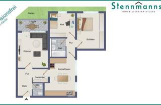 Wohnung kaufen in Ritter-Von-Halt-Straße, 42477 Radevormwald, HÜBSCHE VERMIETETE 3-ZIMMER-EIGENTUMSWOHNUNG MIT TOLLEM ZUSCHNITT UND BALKON IN RADEVORMWALD