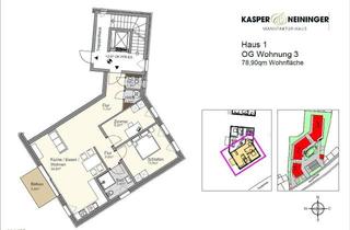 Wohnung kaufen in Hauptstraße 82-84, 77886 Lauf, Schicke Neubauwohnung mit Balkon in Lauf