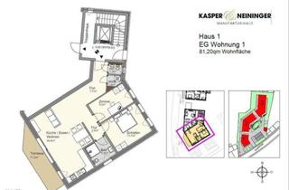 Wohnung kaufen in 77886 Lauf, Neubau: Traumhaft Wohnen in dieser modernen 3-Zimmerwohnung!