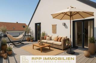 Wohnung kaufen in 85716 Unterschleißheim, Neubau: 3-Zimmer Dachterrassentraum mit Westausrichtung - Bezugsfertig Sommer 2025