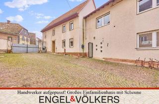 Einfamilienhaus kaufen in 55234 Monzernheim, Handwerkertraum mit viel Platz: Großes Einfamilienhaus mit Scheune und Gewölbekeller!