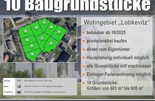 Grundstück zu kaufen in 18556 Breege, Baugrundstücke in Lobkevitz auf Rügen – Provisionsfrei direkt vom Eigentümer, ab 10/2025 bebaubar