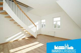 Wohnung kaufen in Grünthalstraße, 90552 Röthenbach, Conradty-Siedlung: Maisonette (2 Zi. + Studio) im sanierten Altbau