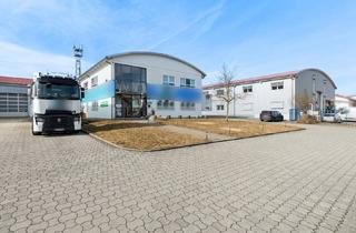 Gewerbeimmobilie kaufen in Auwiese 16-20, 82386 Huglfing, Moderne, große Gewerbehallen mit Bürogebäude südl. Weilheim i.O.