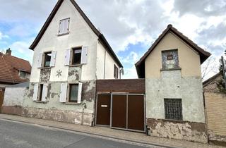Einfamilienhaus kaufen in Weinstraße 26, 67278 Bockenheim, Einfamilienhaus mit Nebengebäude, Hof und kleinem Garten mit Gestaltungspotenzial an der Weinstraße