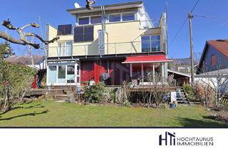 Doppelhaushälfte kaufen in Taunusstraße 12, 61449 Steinbach, HTI | Moderne Doppelhaushälfte im Niedrigenergiehaus-Standard mit viel Platz für die Familie in Steinbach
