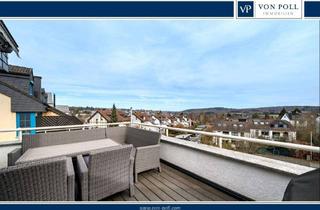 Wohnung kaufen in 61250 Usingen, Wie ein eigenes Haus! Großzügige Maisonette mit Fernblick, Dachterrasse, Kamin, EBK, Garage u.v.m.