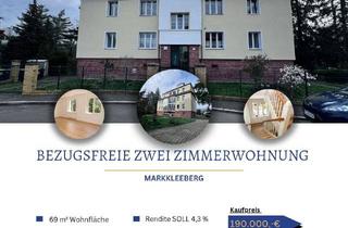 Wohnung kaufen in 04416 Markkleeberg, KAUFPREISSENKUNG ! leere Charmante 2-Zimmer-Altbauwohnung mit Wintergarten – Ideal für Eigennutzer