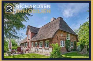 Haus kaufen in 25924 Klanxbüll, Reetdachhaus mit viel Charme auf einem idyllisch und ruhig gelegenen Grundstück