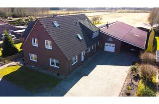 Einfamilienhaus kaufen in 26639 Wiesmoor, Einfamilienhaus mit Einliegerwohnung - 1 Hektar Land und Stahlhalle