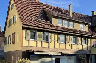Doppelhaushälfte kaufen in Reichenbacher Straße, 73114 Schlat, Landhausstil: 7,5 Zi.-Doppelhaushälfte 180m² + 100m² Lager/Büro in Schlat. 1980 kernsaniert