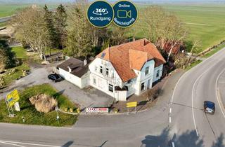 Haus kaufen in 26939 Ovelgönne, IDEAL FÜR GASTRONOMIE, GEWERBE UND VERMIETUNG: WOHN- UND GESCHÄFTSHAUS MIT RIESIGEM GRUNDSTÜCK