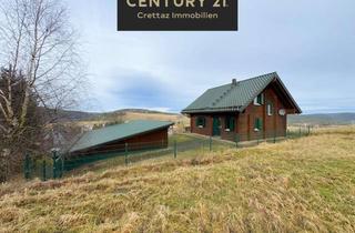 Haus kaufen in 98744 Meura, Modernes Blockhaus mit großer Halle - Die perfekte Jagdhütte