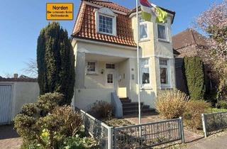 Villa kaufen in 26506 Norden, Vornehme Jugenstilvilla als Mansardendachbau mit gelungener Aufteilung in zentraler Lage von Norden