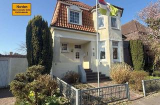 Villa kaufen in 26506 Norden, Vornehme Jugenstilvilla als Mansardendachbau mit gelungener Aufteilung in zentraler Lage von Norden
