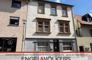 Reihenhaus kaufen in 55232 Alzey, Sanierungsbedürftiges Reihenhaus im Zentrum von Alzey - ideal für Handwerker