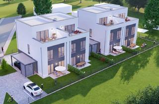 Doppelhaushälfte kaufen in Bahnhofstraße 17, 63773 Goldbach, Quattro - Goldbach - exklusiver Neubau in zentraler Vorstadtidylle (Haus III)