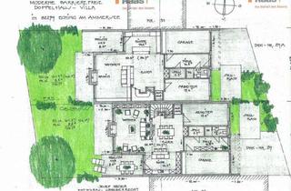 Villa kaufen in 82279 Eching, Moderne Barrierefreie Doppelhaus-Villa